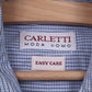 CARLETTI Moda Uomo Mens 39 Casual Shirt Check Long Sleeve