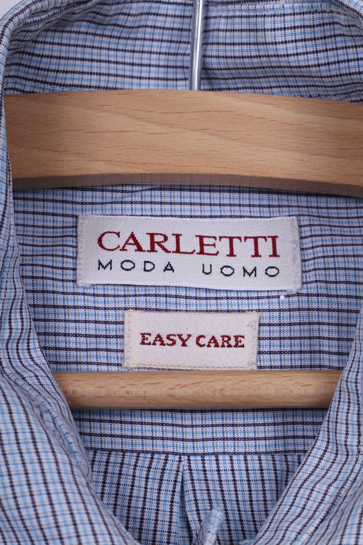 CARLETTI Moda Uomo Chemise décontractée à manches longues pour homme 39