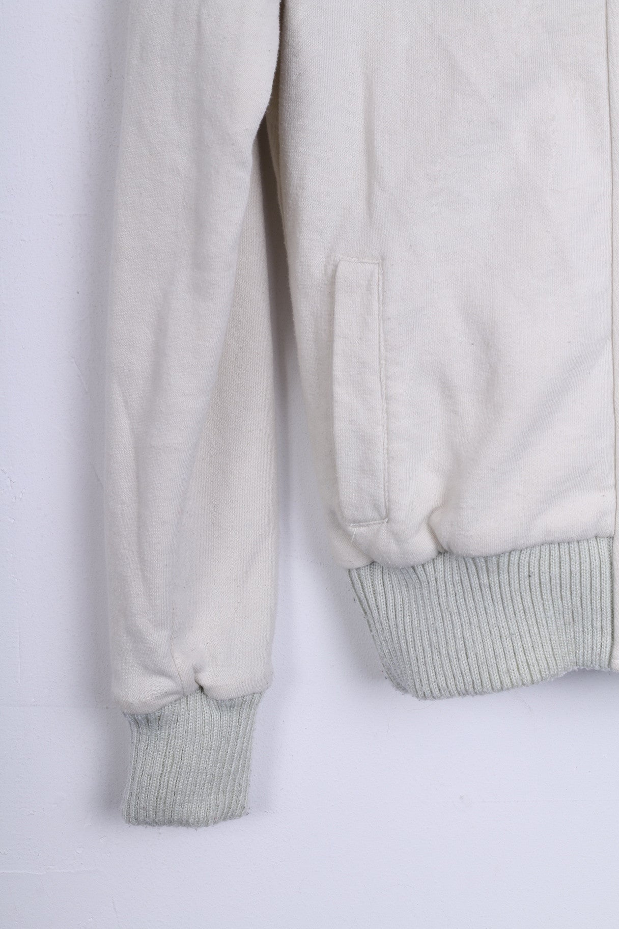 FOX Womens S Sweatshirt Hood Ecru Sport Jumper - RetrospectClothes