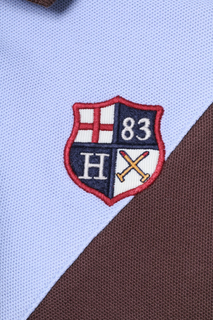 Hackett London Boys 9 - 10 Age Polo Shirt Brown Cotton Long Sleeve #1