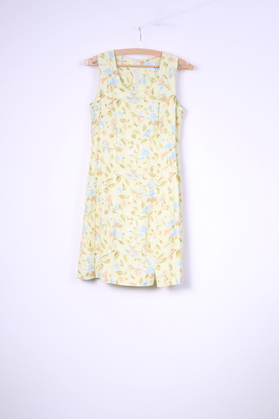 La Rochelle Femmes 10 36 S Mini Robe Fleur Jaune Imprimé Sans Manches 