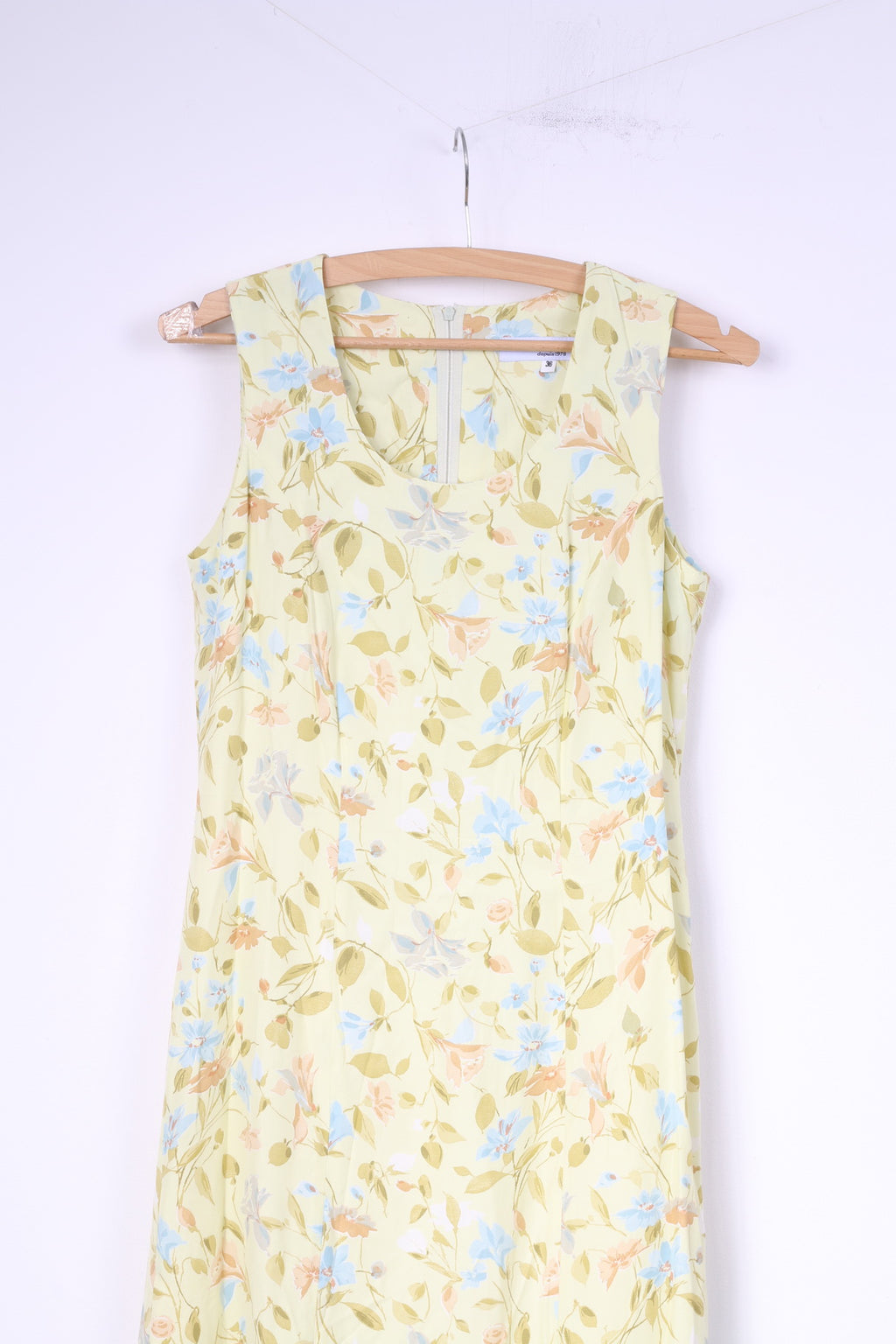 La Rochelle Femmes 10 36 S Mini Robe Fleur Jaune Imprimé Sans Manches 