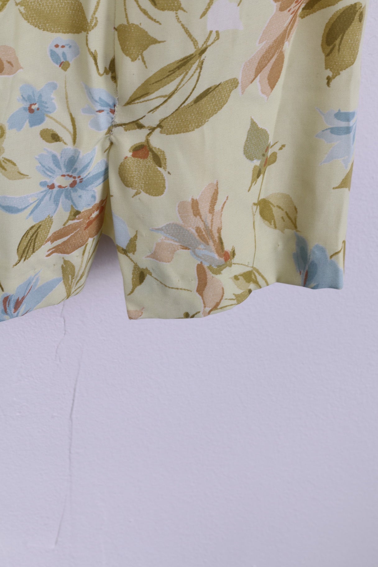 La Rochelle Femmes 10 36 S Mini Robe Fleur Jaune Imprimé Sans Manches 