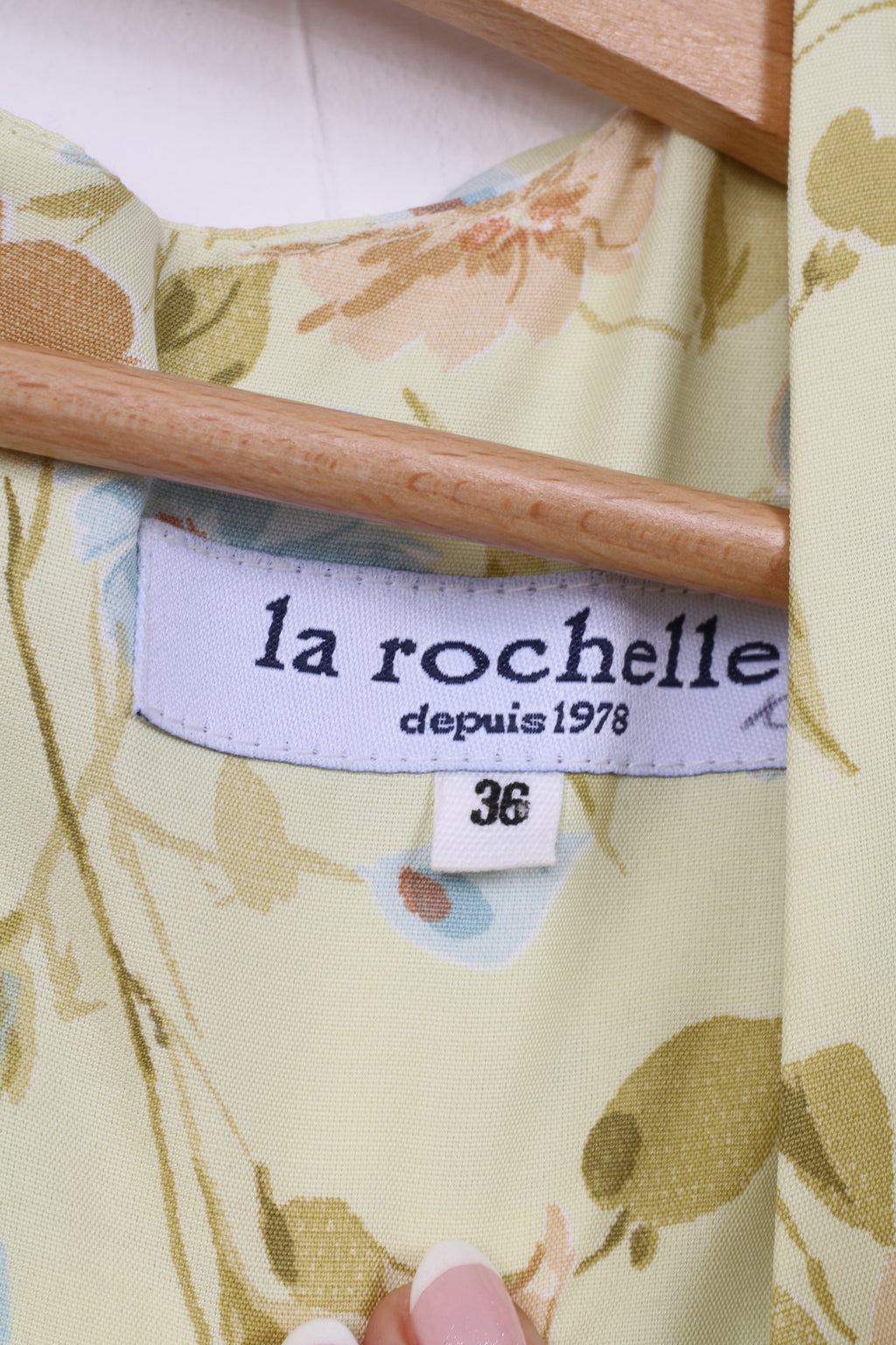 La Rochelle Femmes 10 36 S Mini Robe Fleur Jaune Imprimé Sans Manches 