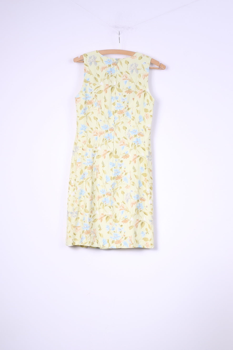 La Rochelle Femmes 10 36 S Mini Robe Fleur Jaune Imprimé Sans Manches 