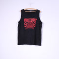 Conte Mancini Men XL Shirt Black Cotton Sleeveless Victory San Diego Tank Top Vest