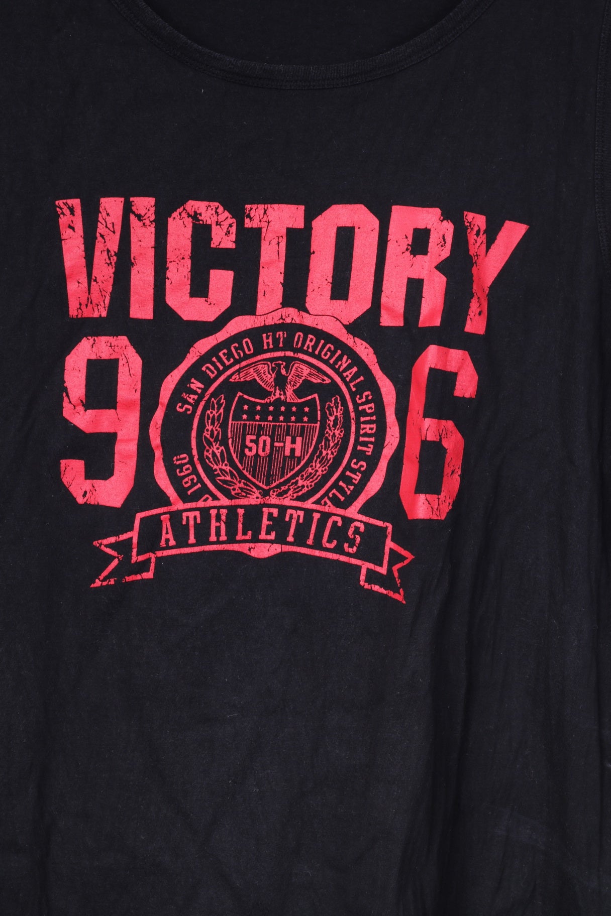 Conte Mancini Men XL Shirt Black Cotton Sleeveless Victory San Diego Tank Top Vest