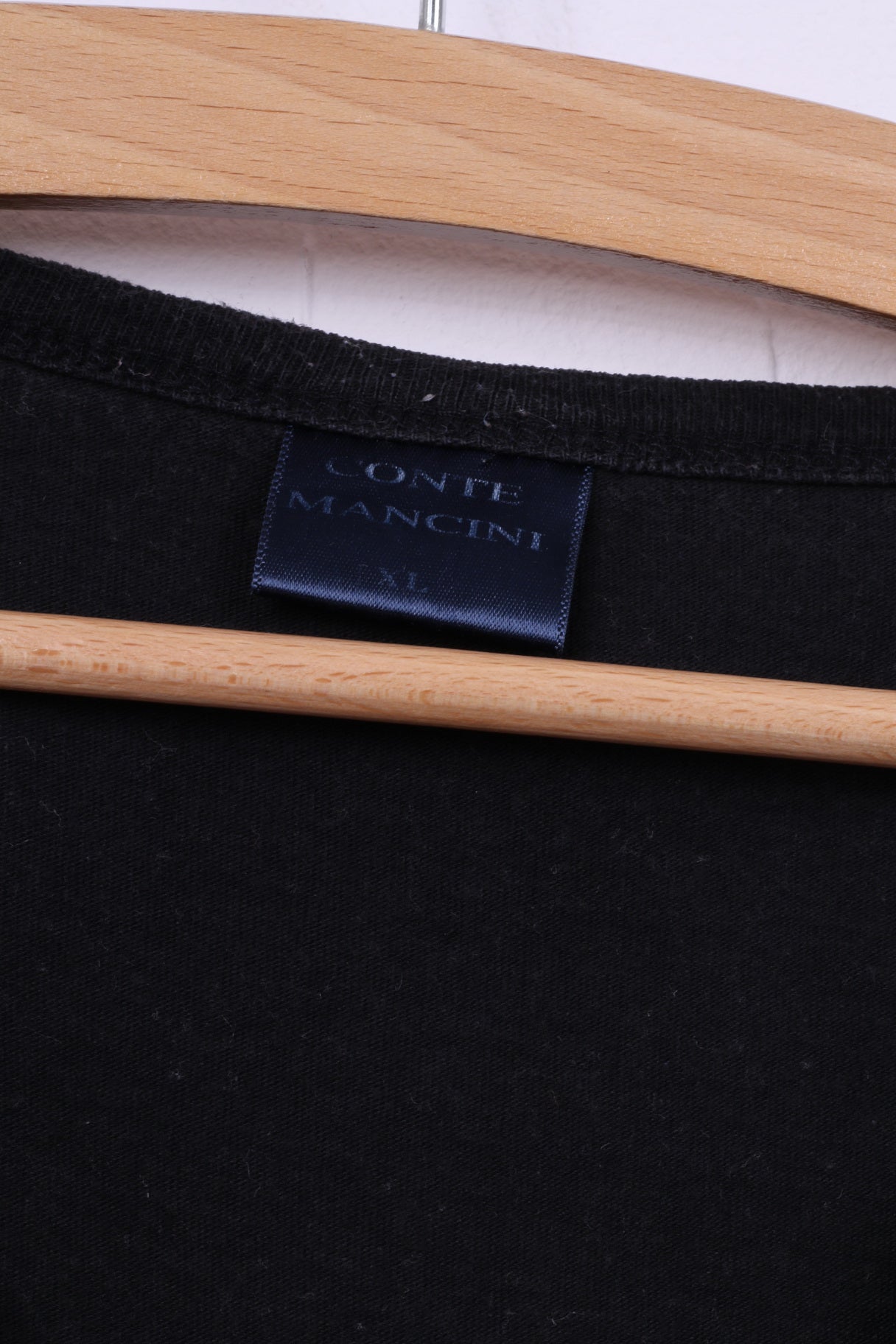 Conte Mancini Men XL Shirt Black Cotton Sleeveless Victory San Diego Tank Top Vest