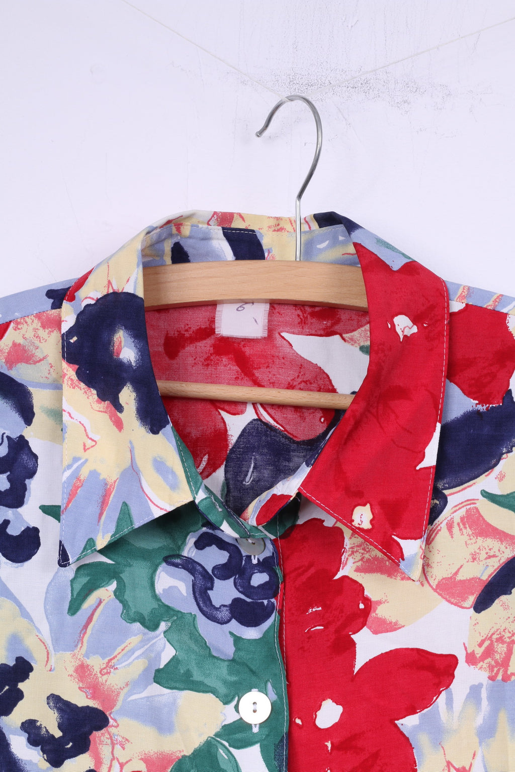Vintage Women 2XL Casual Shirt Floral Print Vintage Short Sleeve Multi Short Sleeve Top