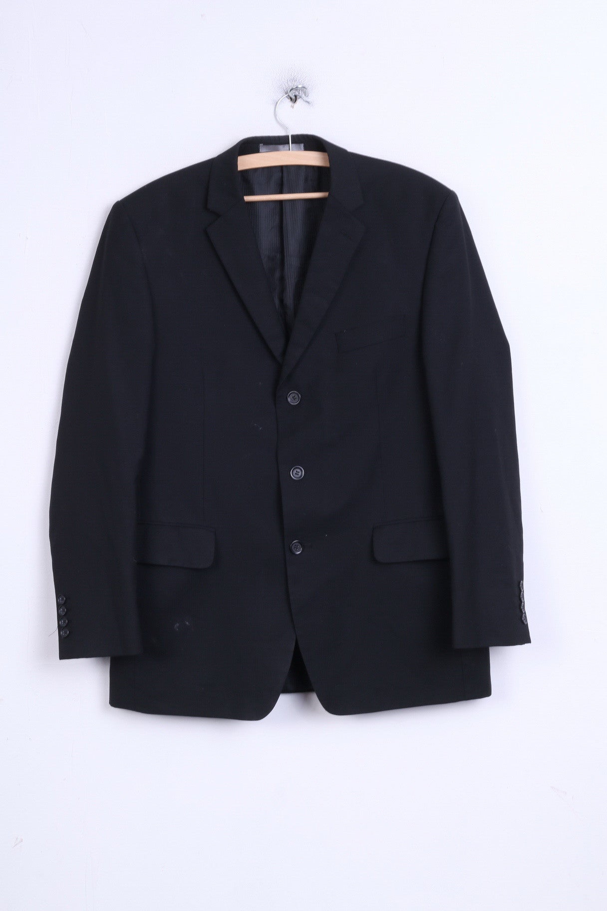 JACK REID Bhs Mens 42 Blazer Jacket Single Breasted Black Regular