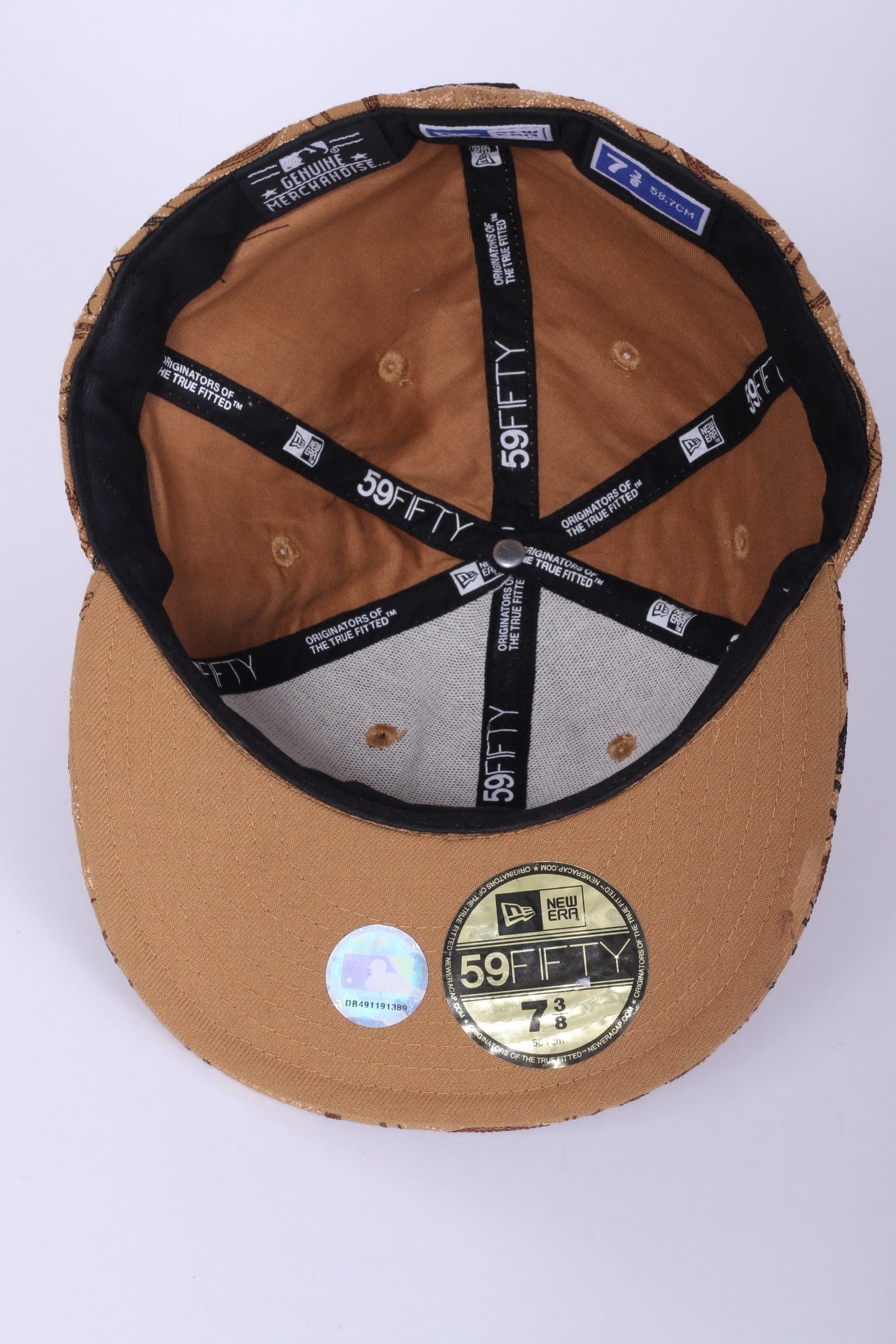 Cappellino New Era 59 Fifty da uomo 7,5/8 New York Camel Yankees Baseball