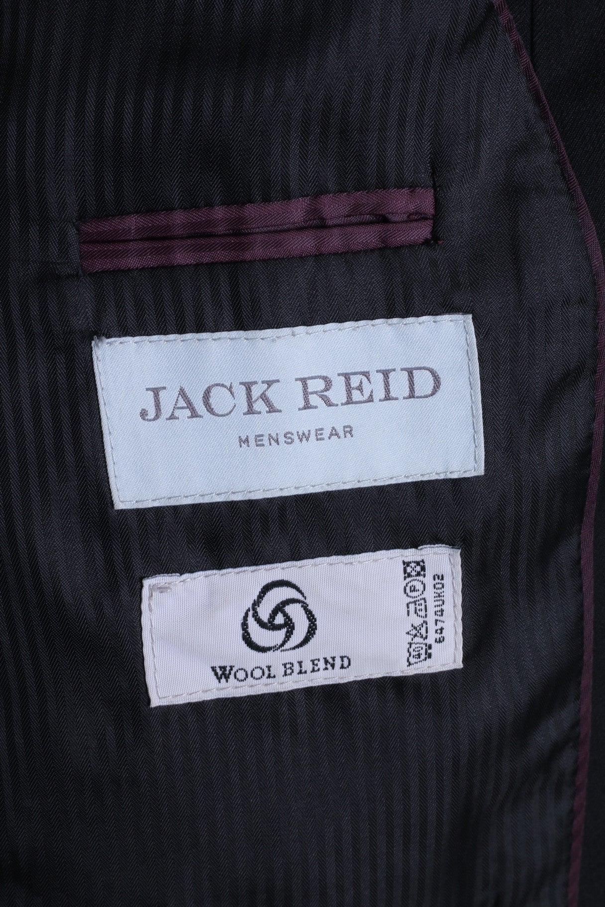 JACK REID Bhs Mens 42 Blazer Jacket Single Breasted Black Regular