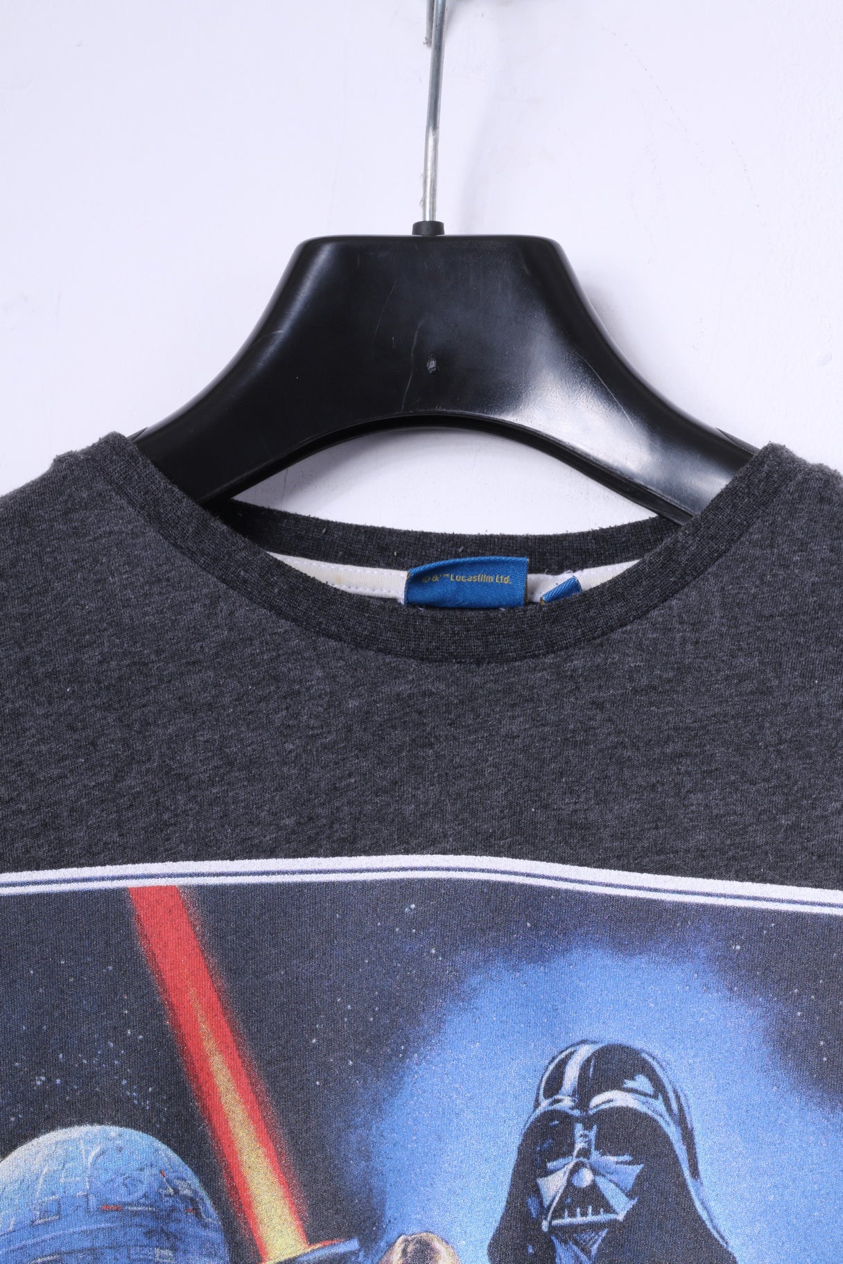 Star Wars Mens XS T-Shirt Grey Slim Fit Graphic Movie Top