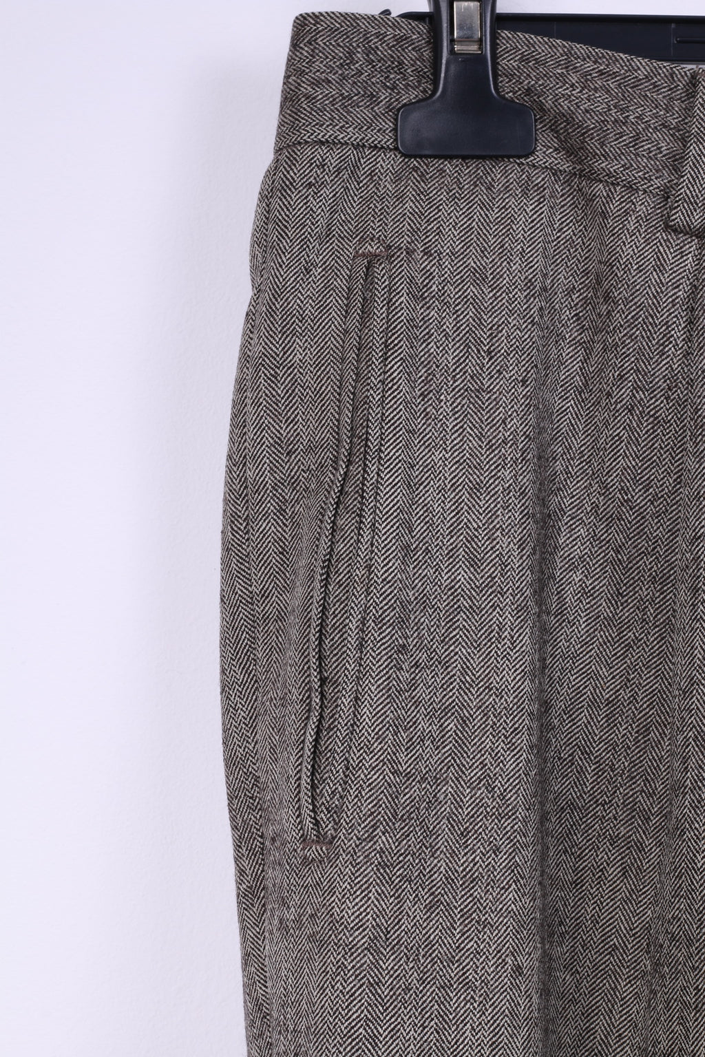 Hugo Boss Hommes 102 40 Costume Vintage Marron Laine à Chevrons Einstein/Sigma