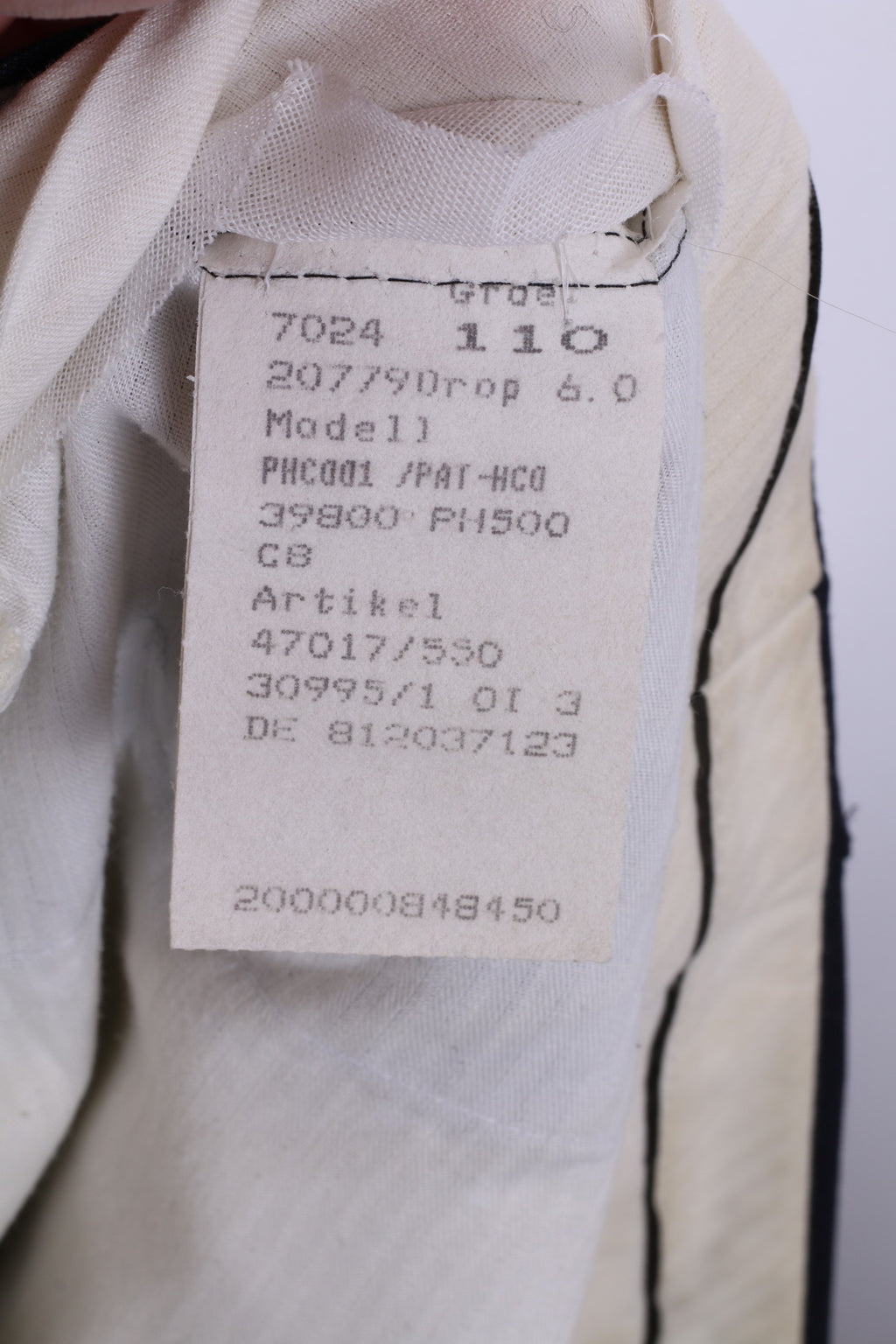 Patrick Hellmann Collection Men 110 42 Suit Navy Striped Blazer Trousers Single Breasted Wool Jacket