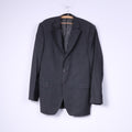 Patrick Hellmann Collection Hommes 106 40 Blazer Gris Veste en laine à simple boutonnage