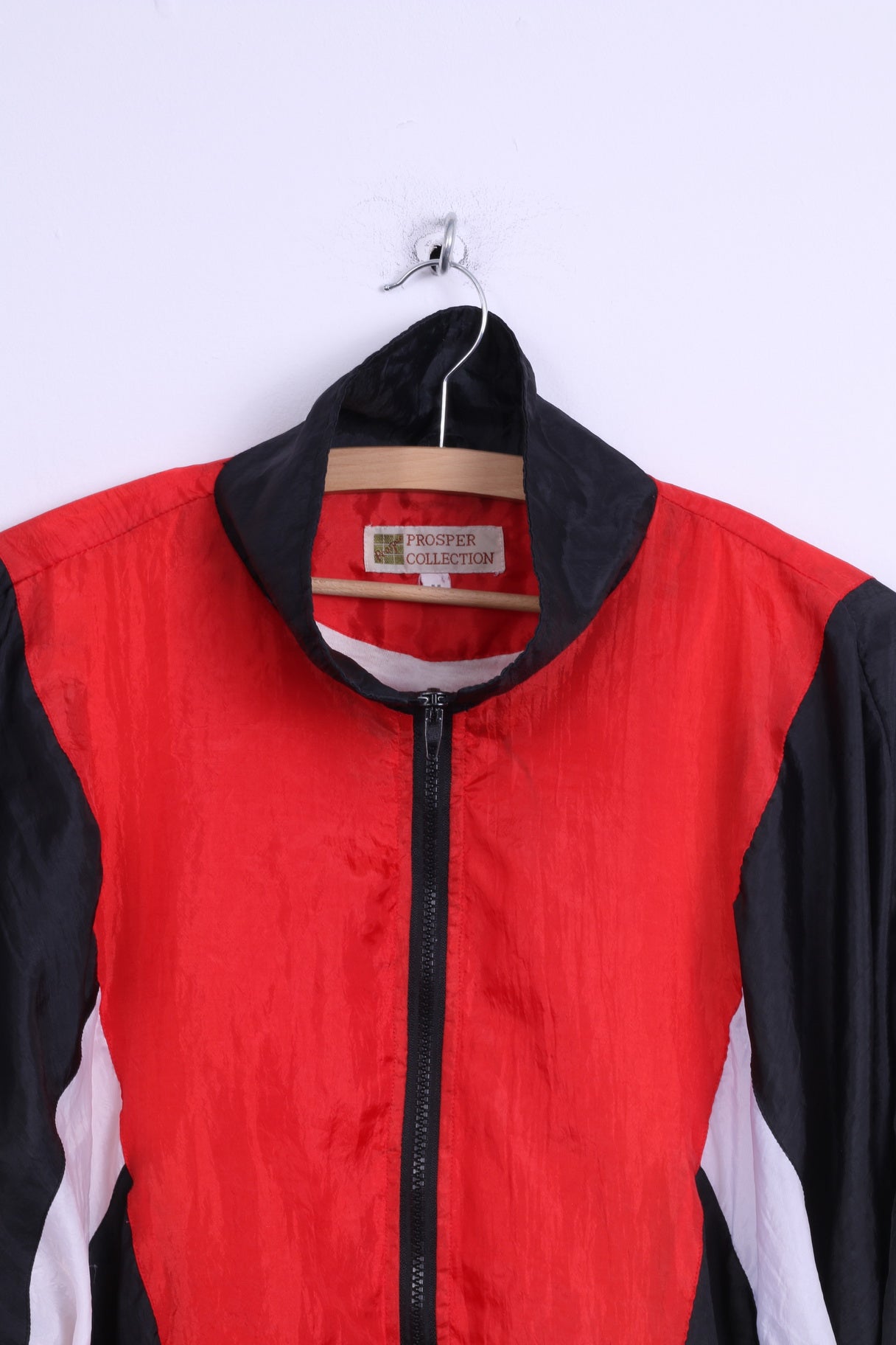 Giacca da uomo M della collezione Prosper, abbigliamento sportivo rosso, top leggero vintage