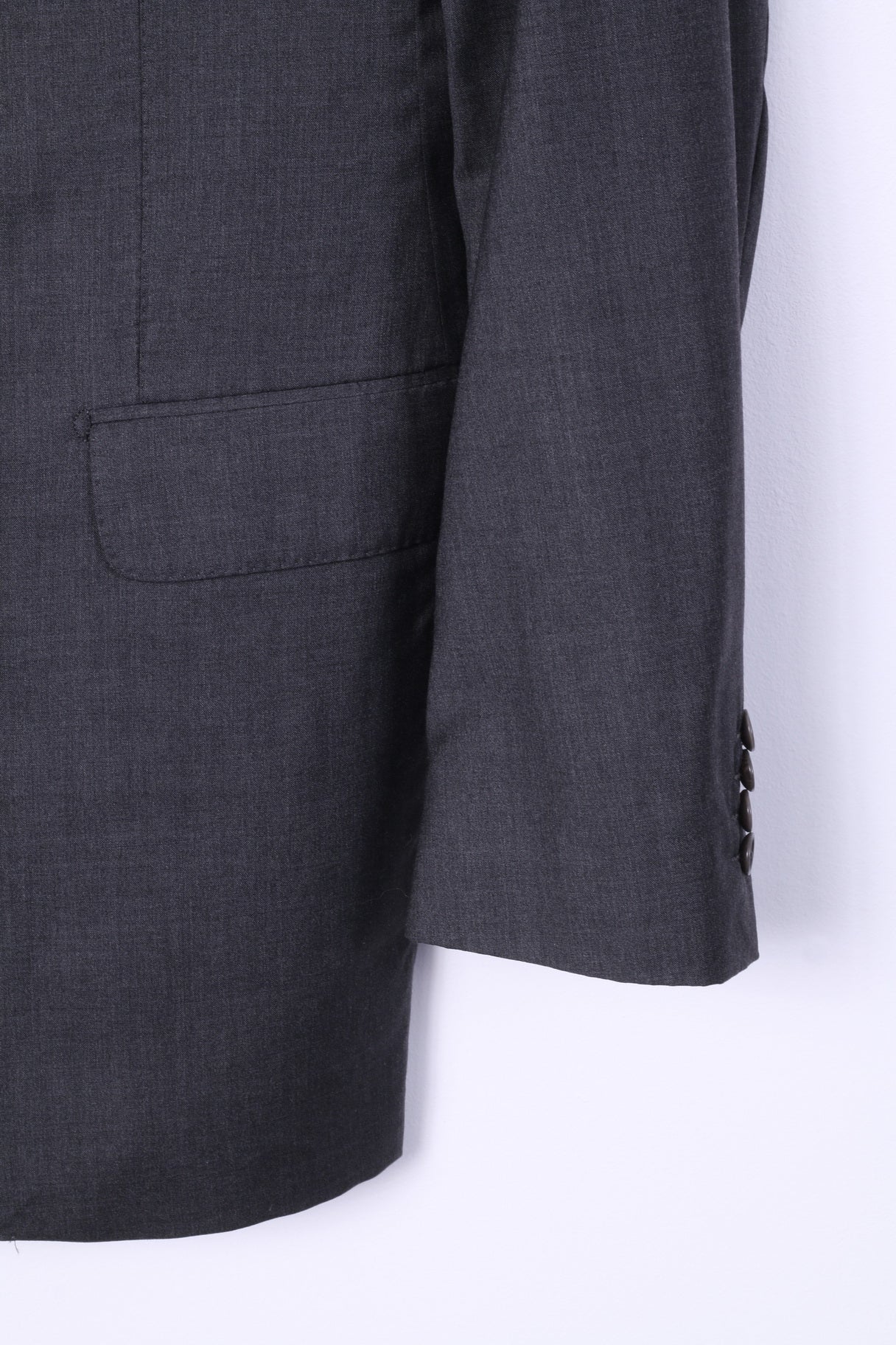 Collezione Patrick Hellmann Uomo 106 40 Blazer Grigio Giacca monopetto in lana