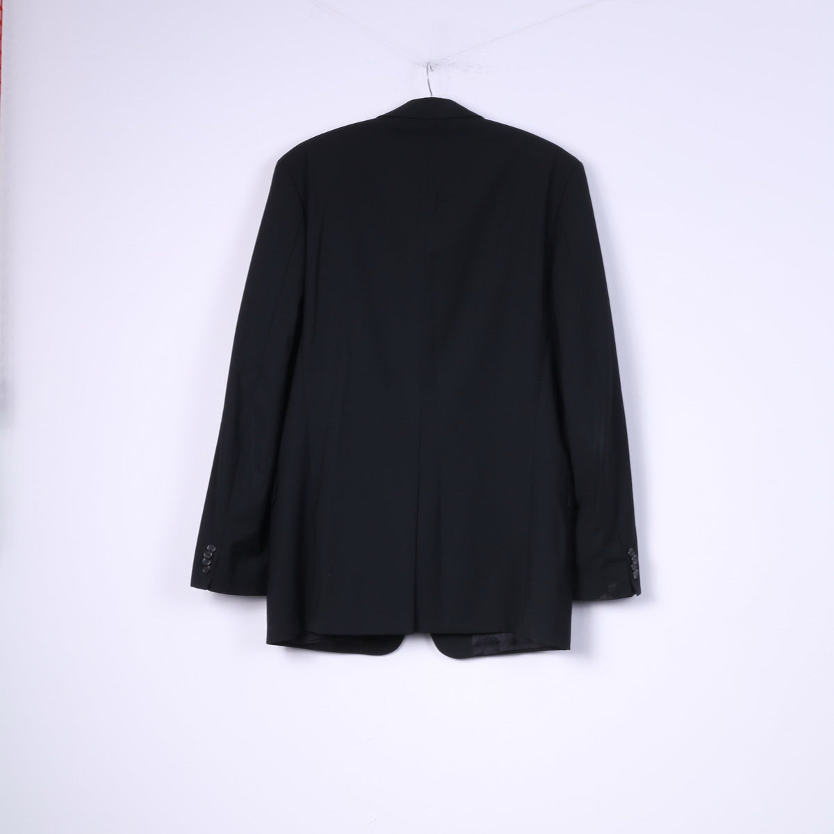 Hugo Boss Men 98 40 Blazer Navy Vintage Wool Single Breasted Navy Albo Hago Jacket