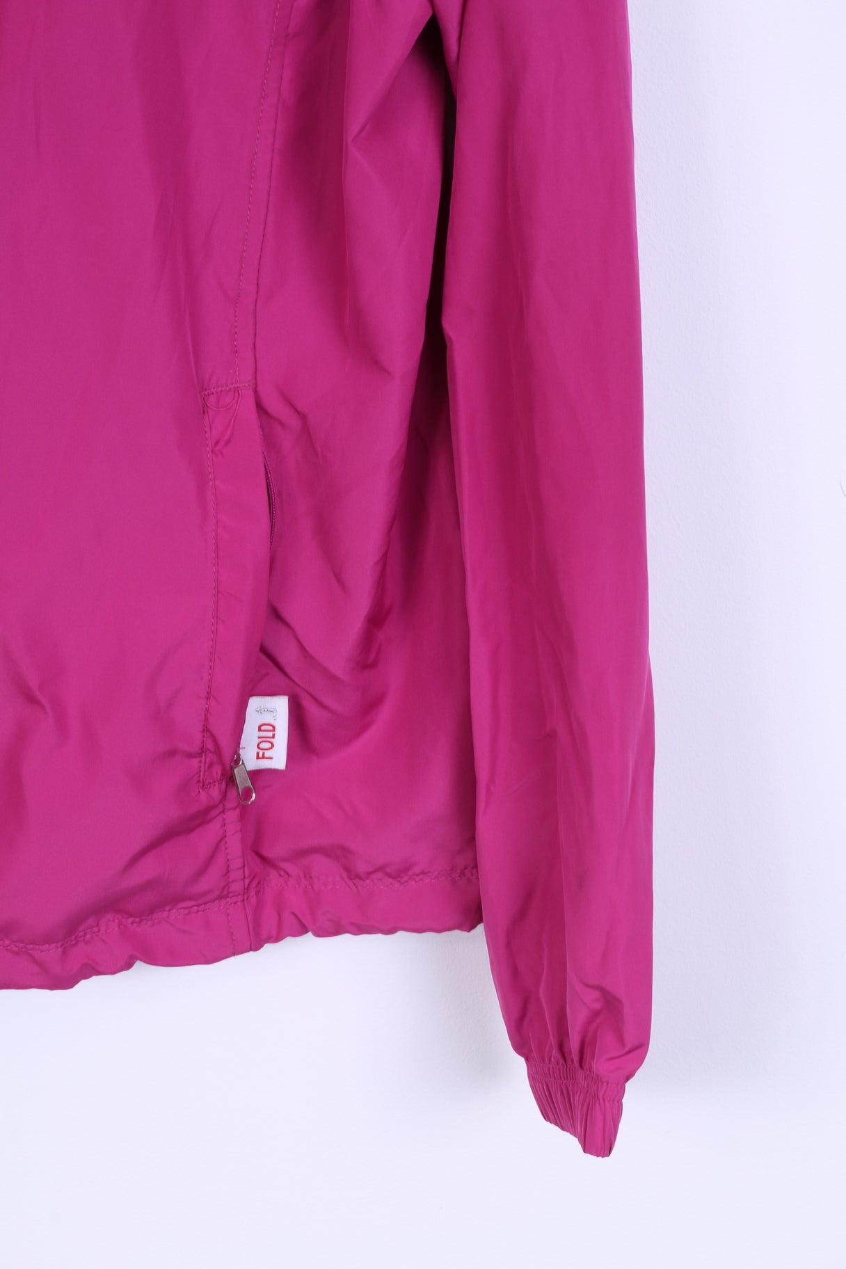 Champion Womens L Jacket Lightweight Hooded Amaranth Top Training Sport