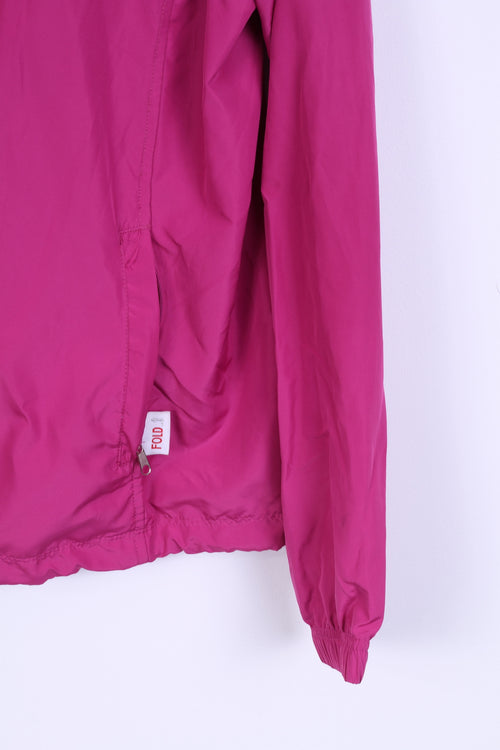 Champion Womens L Jacket Lightweight Hooded Amaranth Top Training Sport