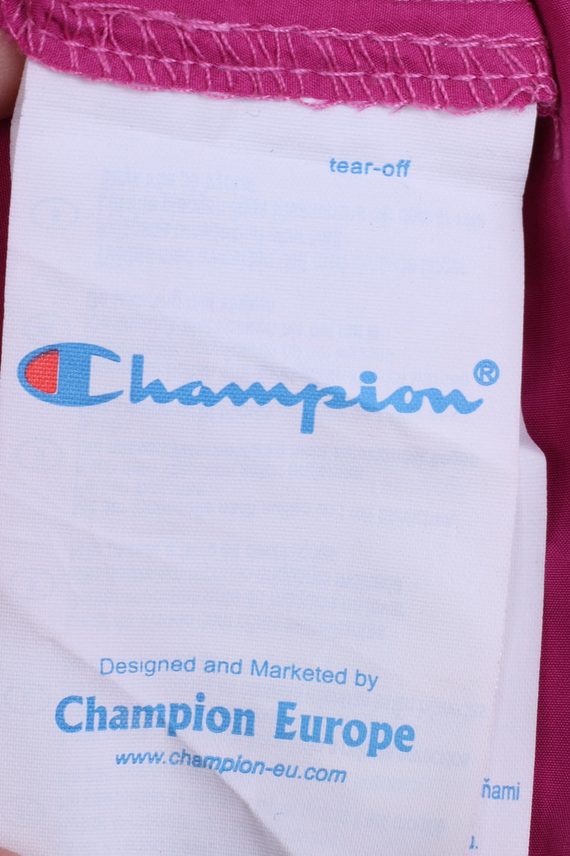 Champion Womens L Jacket Lightweight Hooded Amaranth Top Training Sport