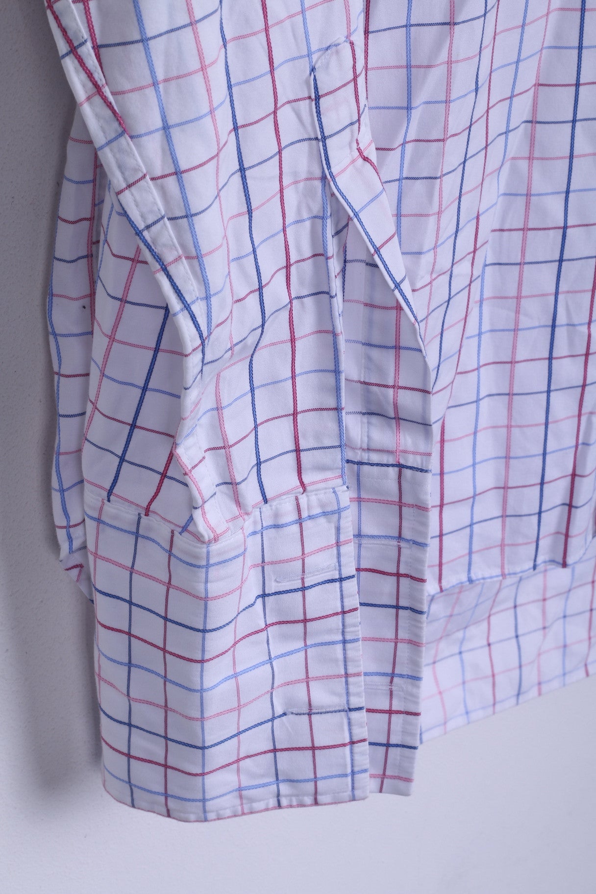 Gemelli bianchi da camicia formale da uomo TMLewin 15,5 34,5 L, vestibilità regolare, a quadri