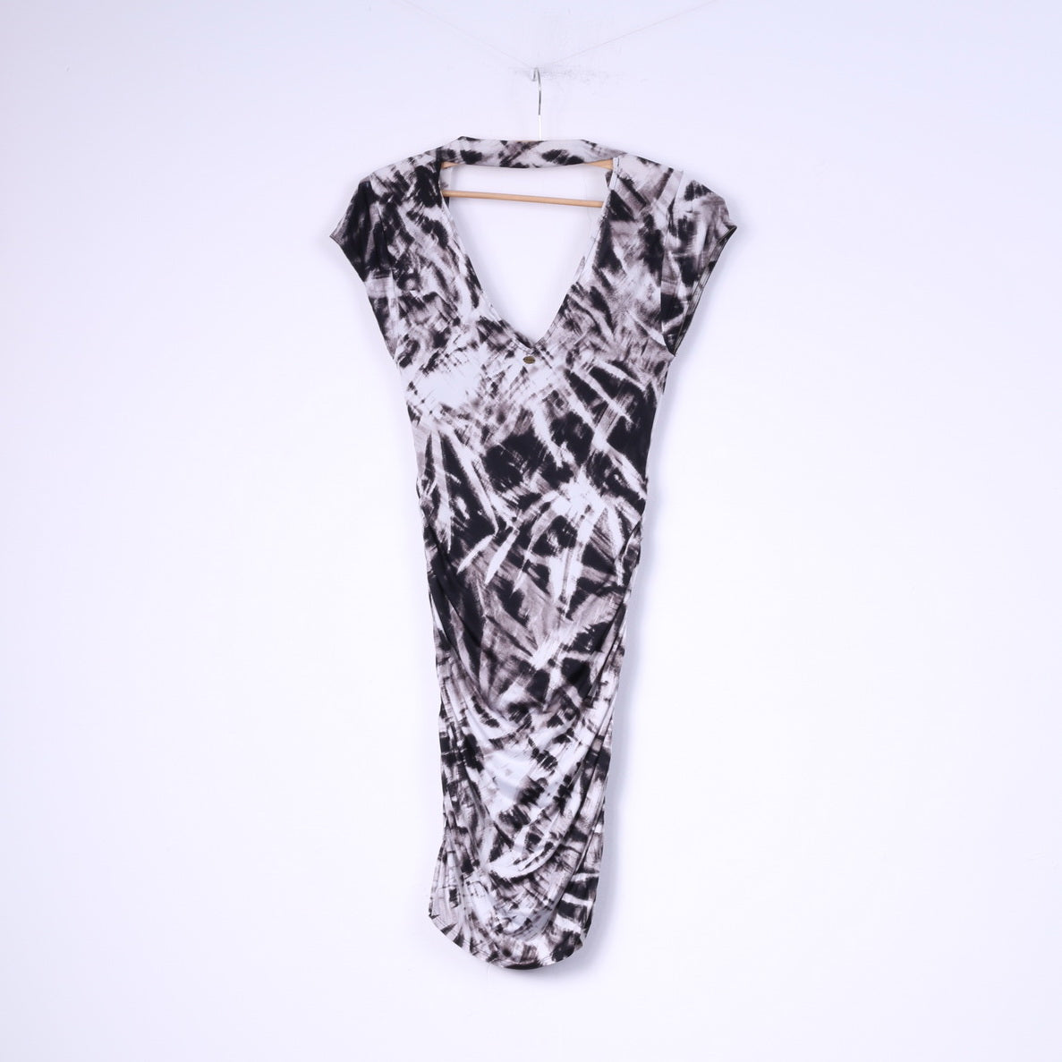 Guees Los Angeles Mini robe femme noir blanc moulante Vintage Sexi 