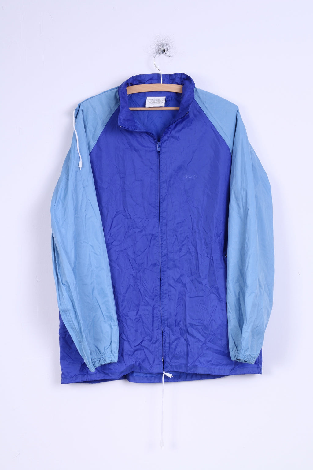 Hedo Veste de pluie L pour homme en nylon bleu imperméable avec capuche cachée et haut léger