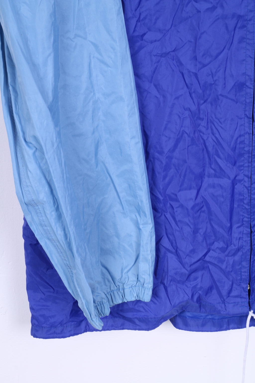 Hedo Veste de pluie L pour homme en nylon bleu imperméable avec capuche cachée et haut léger