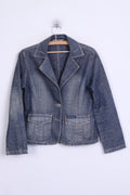 MADISON SQUARE Filles M Veste Blazer Coton Simple Boutonnage Denim Jeans