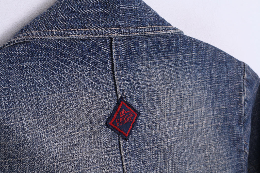 MADISON SQUARE Girls M Jacket Blazer Cotton Single Breasted Denim Jeans