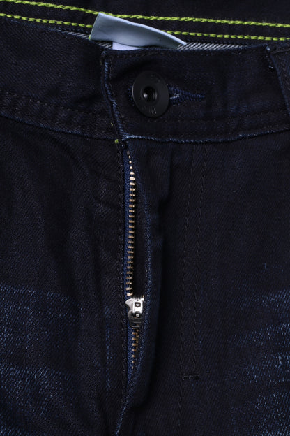 Pantaloni jeans Adidas NEO con cavallo basso da uomo W30 L32 in cotone blu scuro