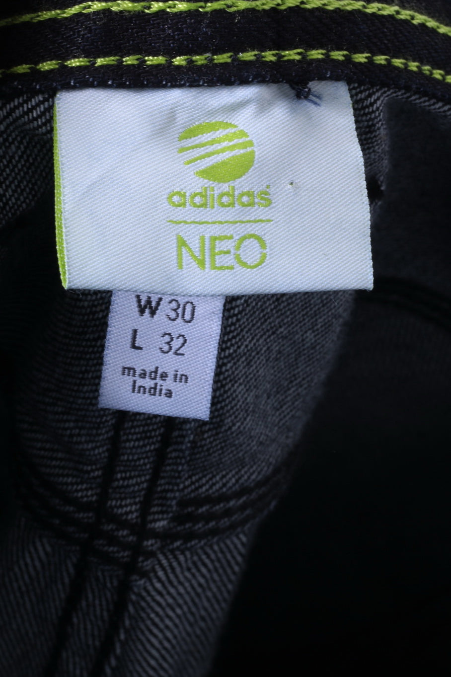 Adidas NEO Drop Crotch Pantalon en jean W30 L32 pour homme Pantalon en coton bleu marine