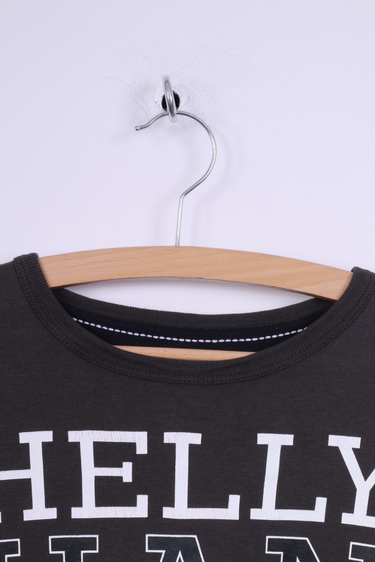 Helly Hansen Womens 16 L Shirt Grey Aspen Crew Neck Cotton Long Sleeve