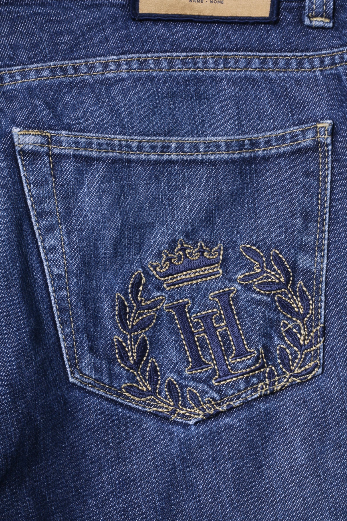 Pantaloni jeans Henri Lloyd 32 da uomo Pantaloni classici in denim a gamba dritta in cotone blu scuro