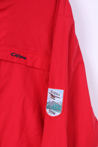 Cifone Mens M Parka Red Jacket Kangaroo Pocket Hooded