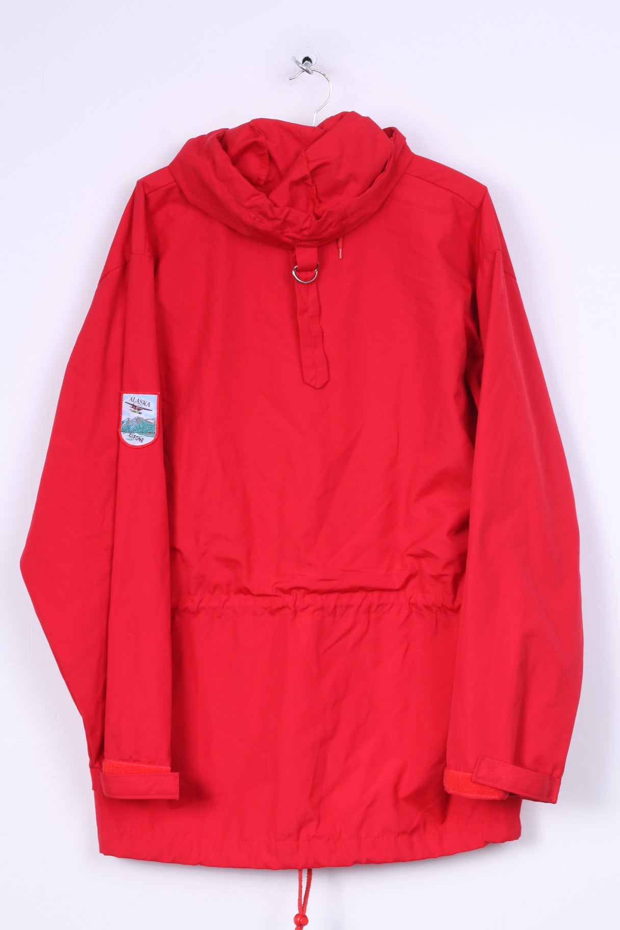 Cifone Mens M Parka Red Jacket Kangaroo Pocket Hooded