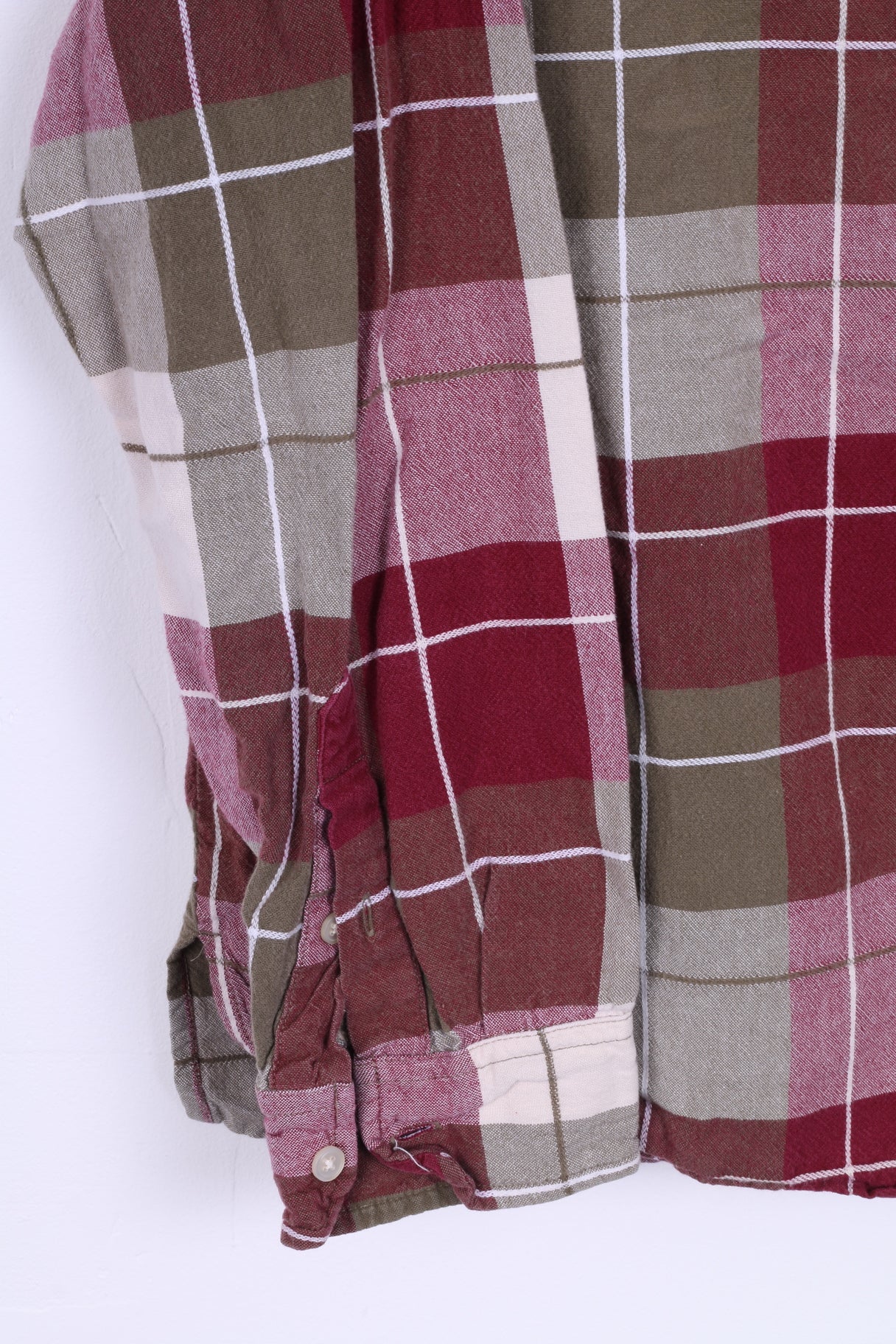 Ms Lee Womens XL Casual Shirt Checkered Cotton Long Sleeve