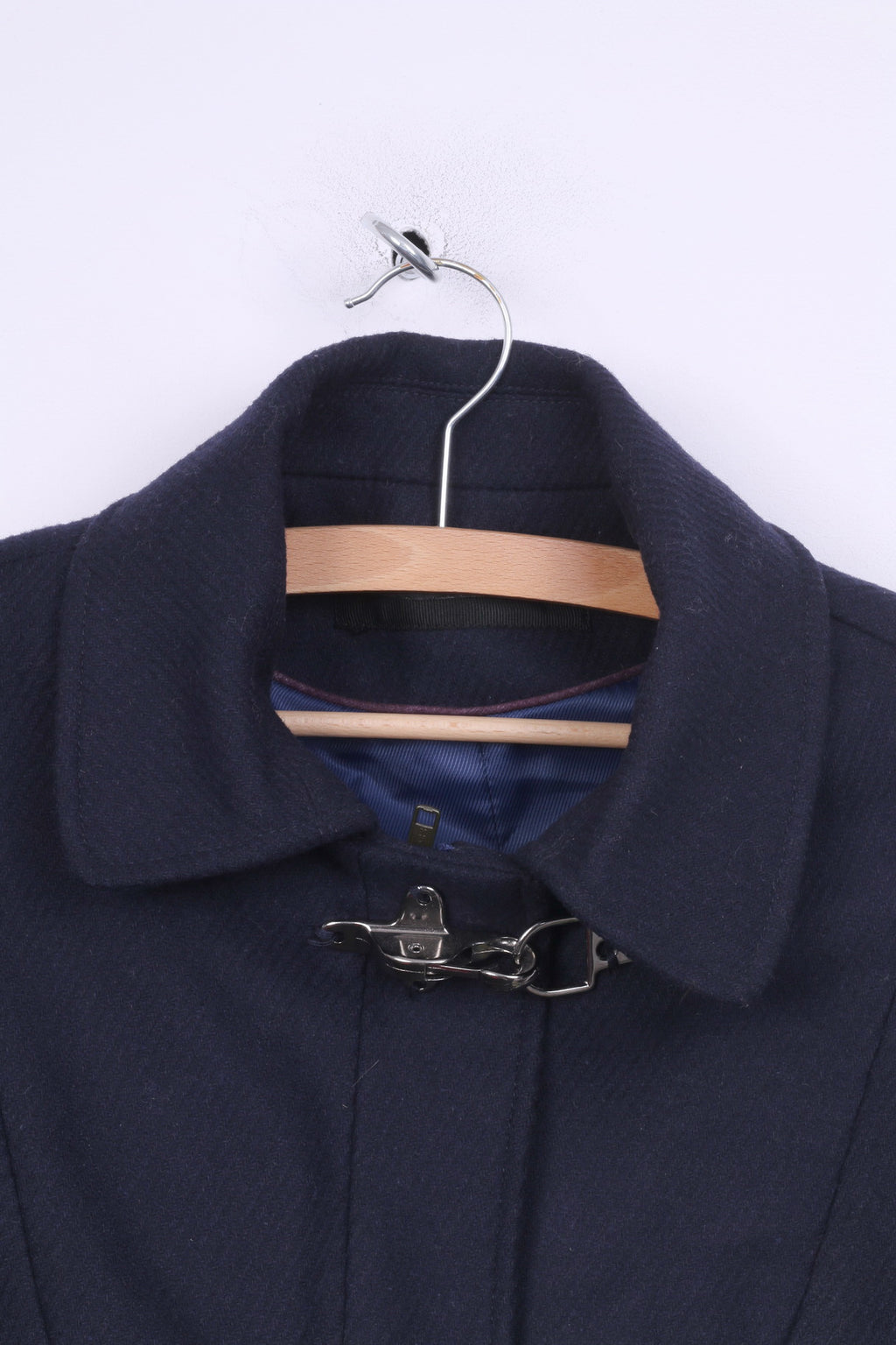 Kookai Veste Femme 40 M Laine Marine Fermeture Éclair Complète