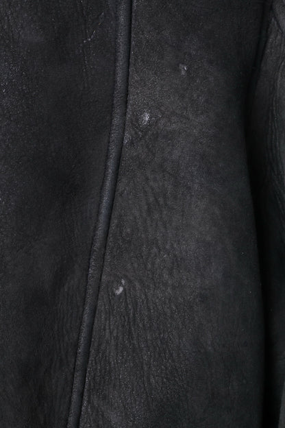 MADDOX Giacca da donna 38 M Cappotto caldo in pelle con bottoni vintage verde scuro