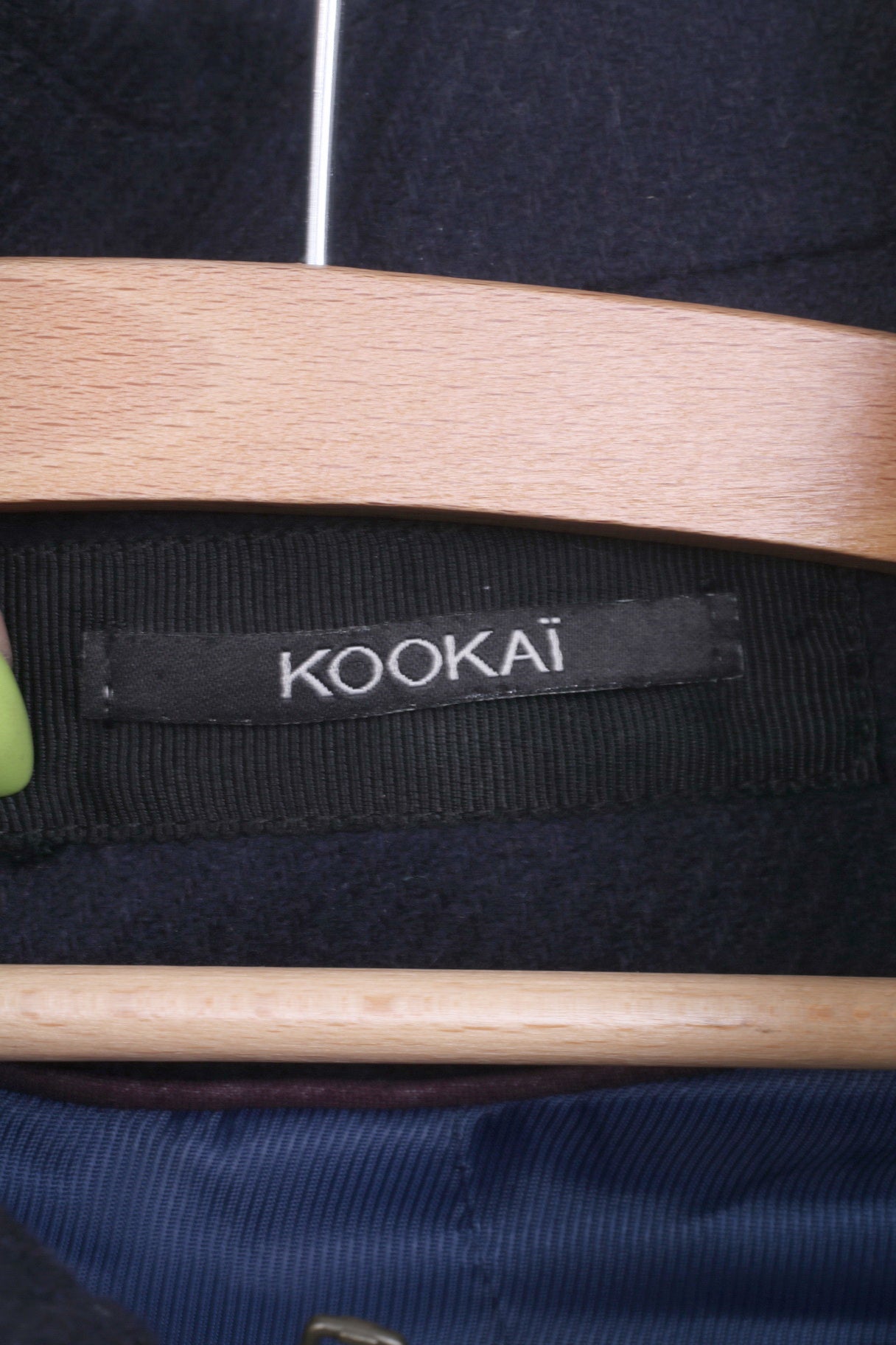 Kookai Veste Femme 40 M Laine Marine Fermeture Éclair Complète