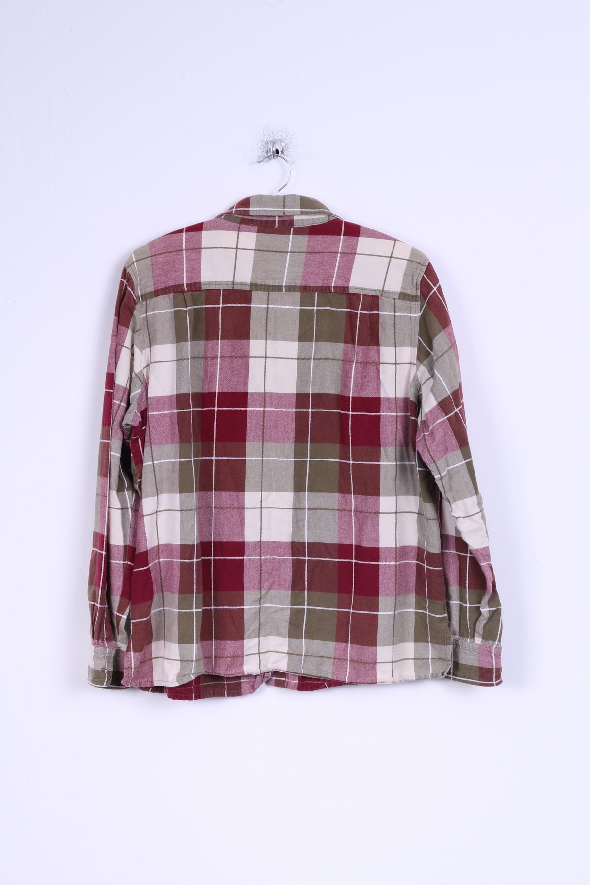 Ms Lee Womens XL Casual Shirt Checkered Cotton Long Sleeve