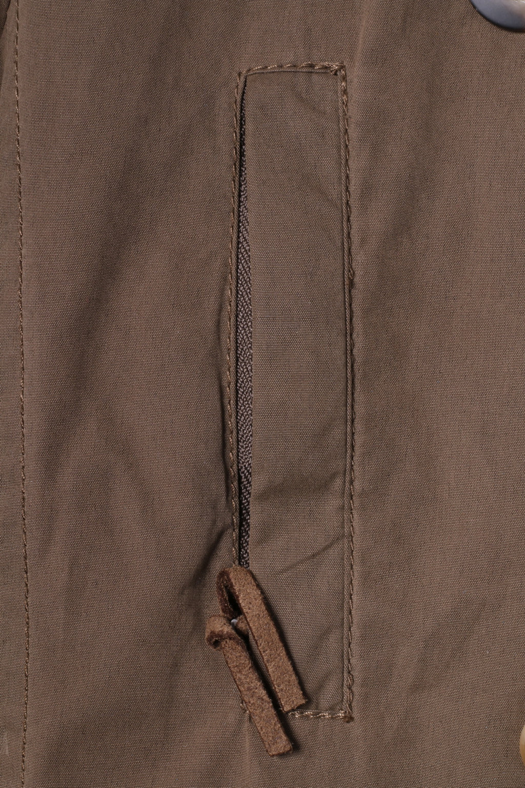 Marlboro Classics Women 44 S/M Jacket Green Cotton Padded Double Breasted Belted Top