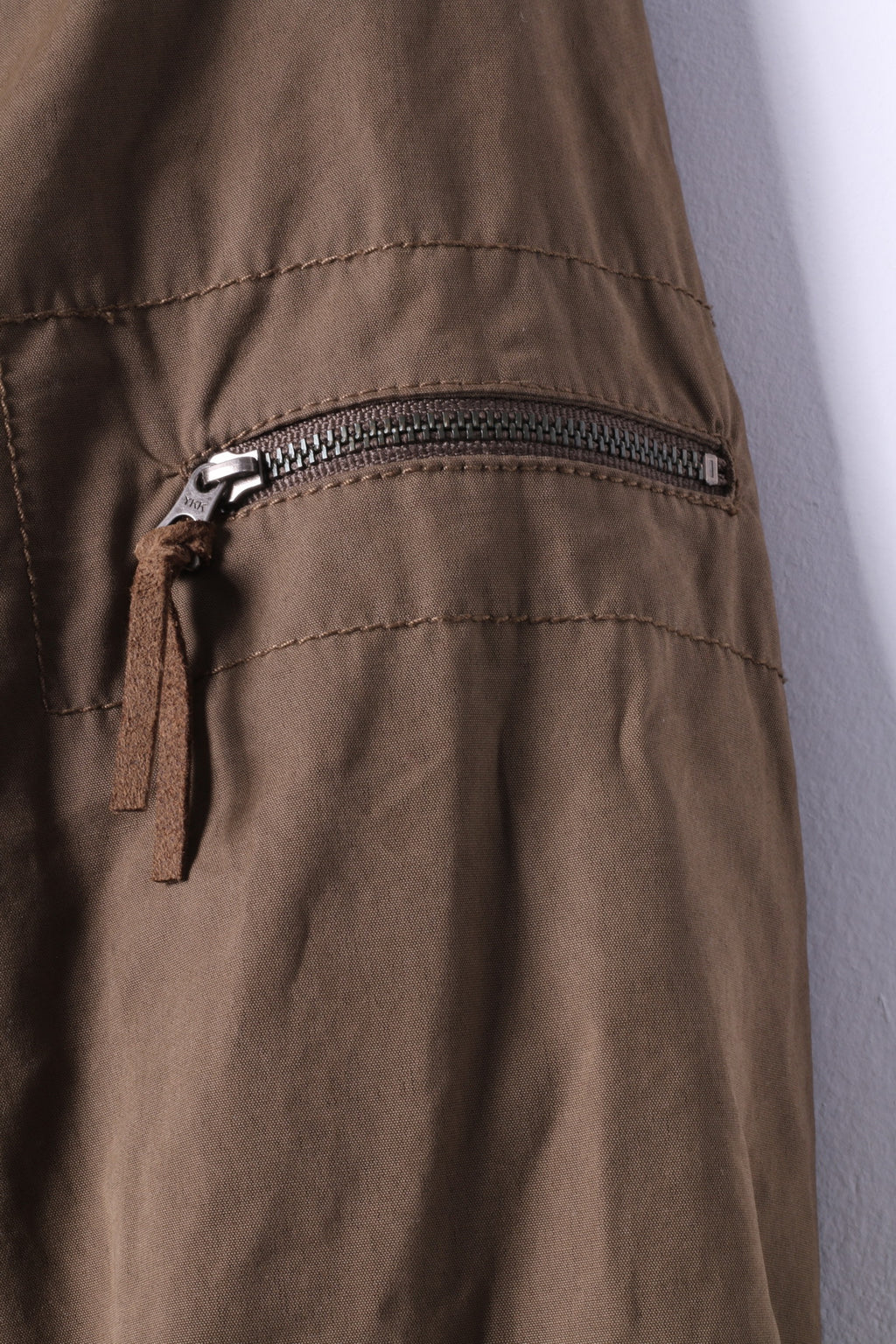 Marlboro Classics Women 44 S/M Jacket Green Cotton Padded Double Breasted Belted Top