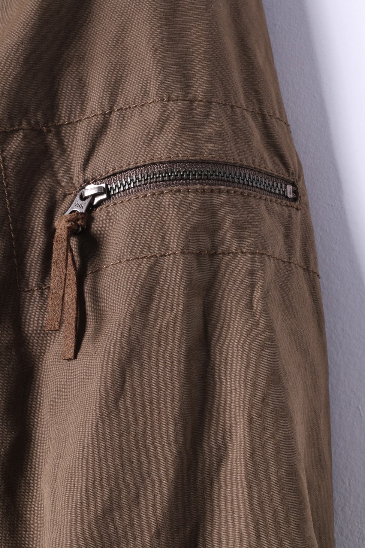 Marlboro Classics Women 44 S/M Jacket Green Cotton Padded Double Breasted Belted Top