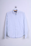 FILA Chemise décontractée à manches longues et col boutonné pour homme