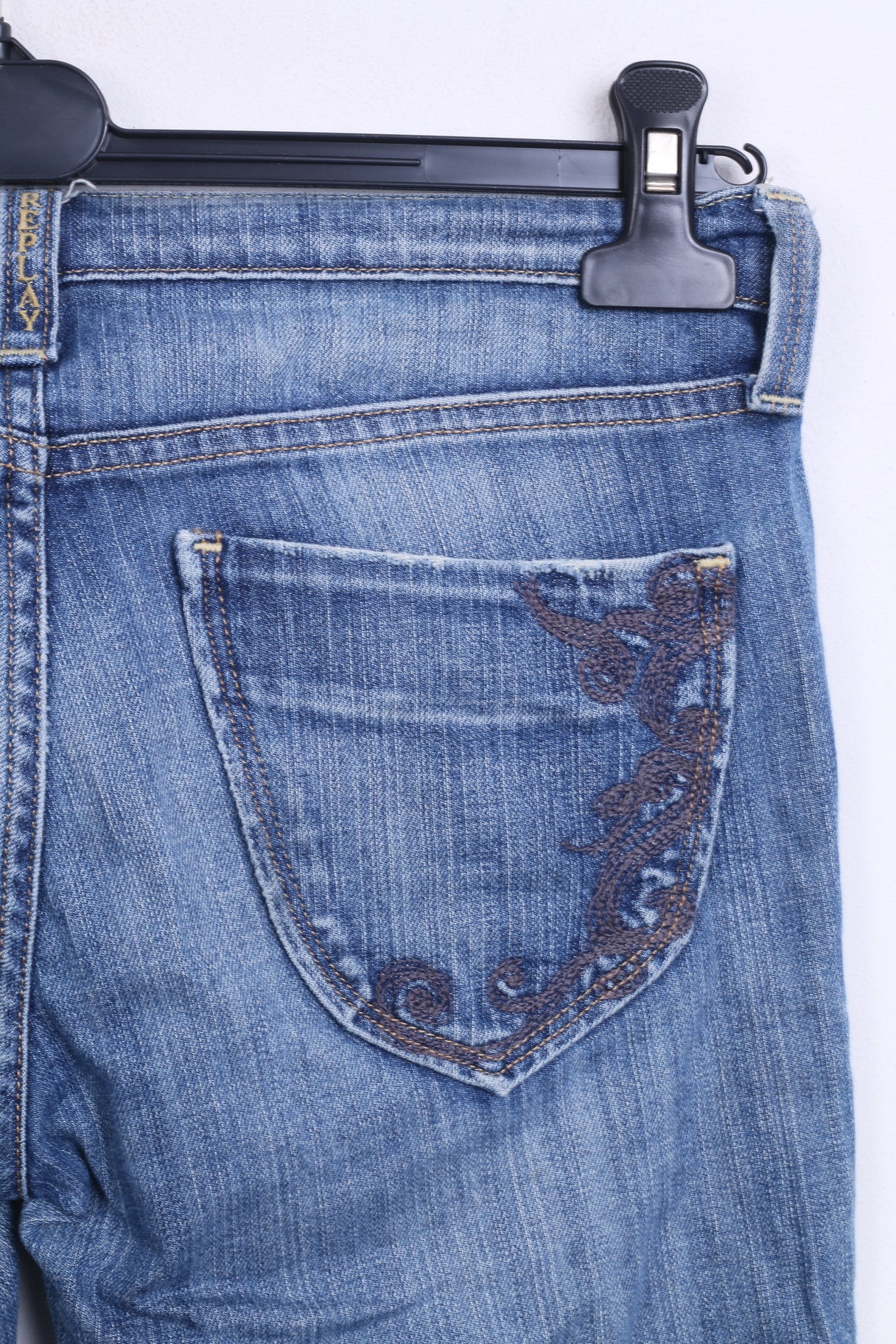 Replay Womens Trousers W26 L32 Denim Jeans Cotton Blue - RetrospectClothes