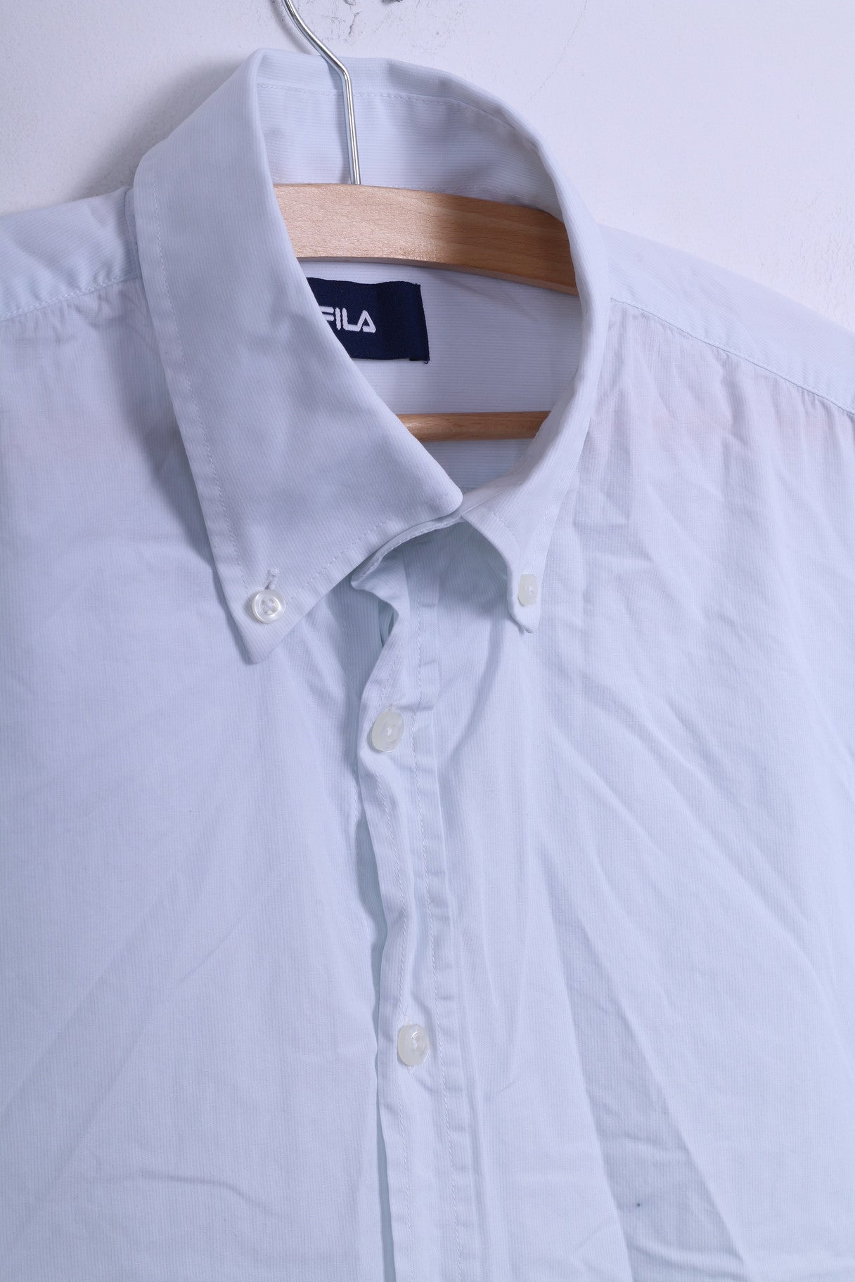 FILA Camicia casual da uomo M a maniche lunghe con colletto button down