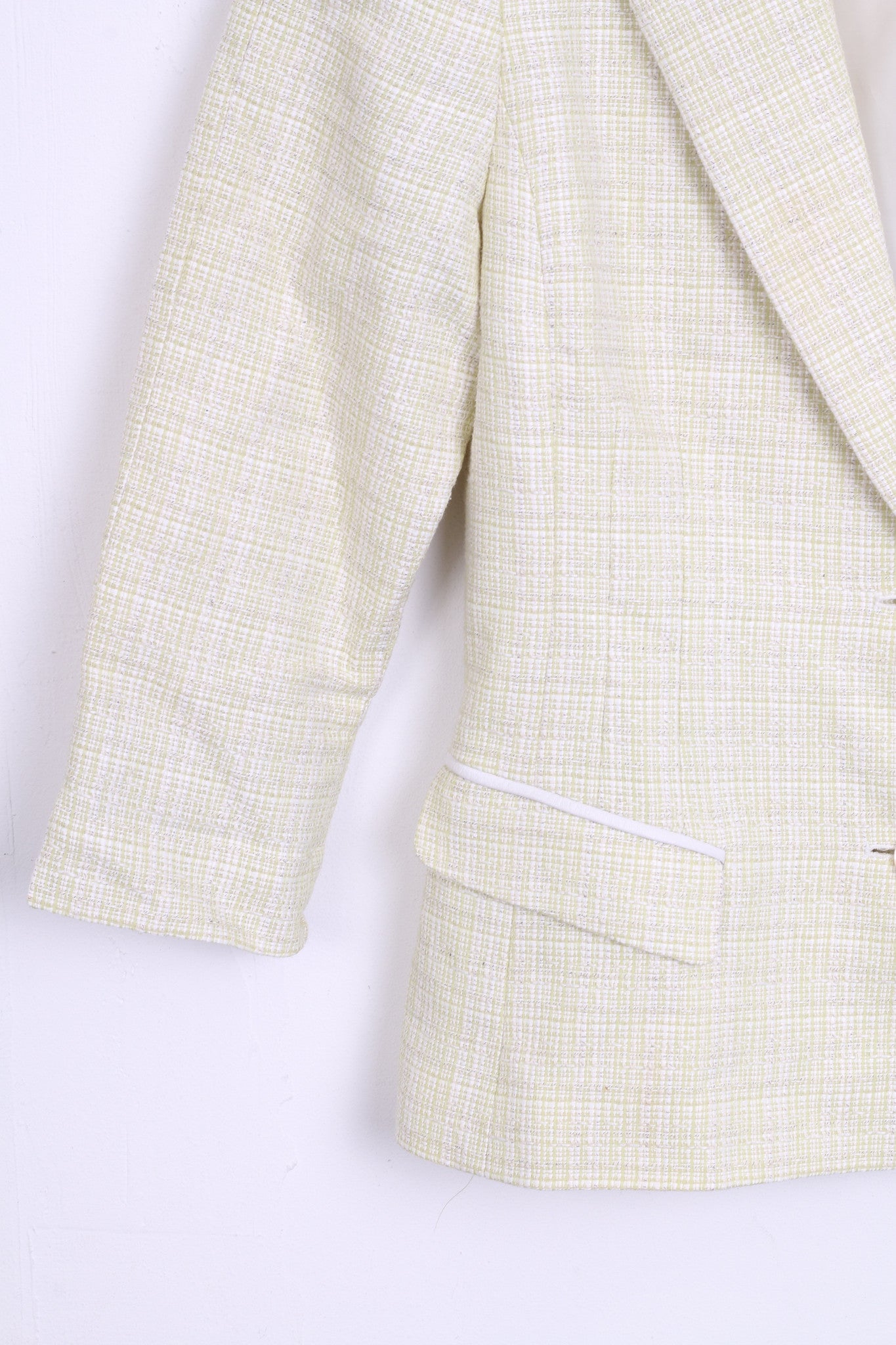 Episode Womens 8 M Set Blazer and Dress Light Green Wool - RetrospectClothes